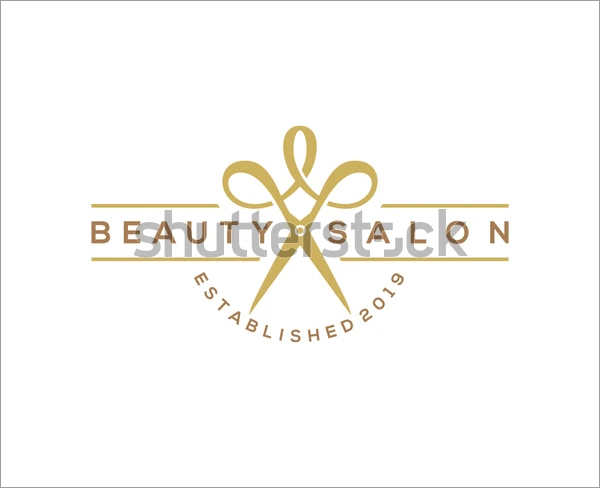 Beauty Haircut Salon Logo Template