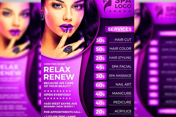 Beauty Salon Flyer Templates Download