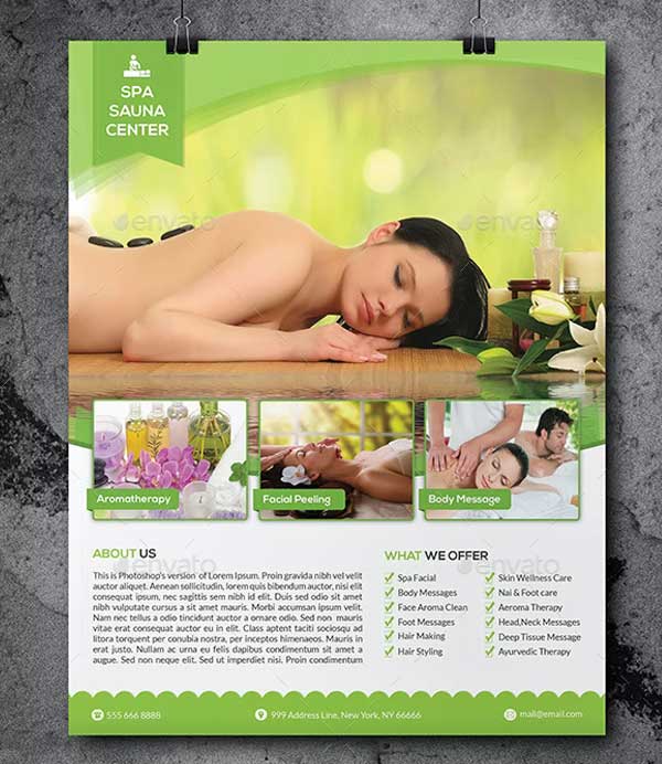 Beauty Spa Flyer Design Template