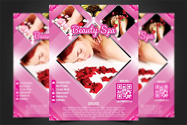 Beauty Spa Flyer Templates Design