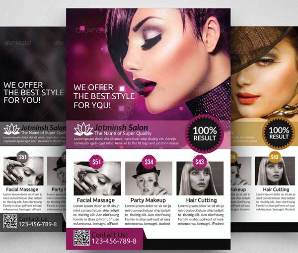 Beauty Spa Salon Flyer Template