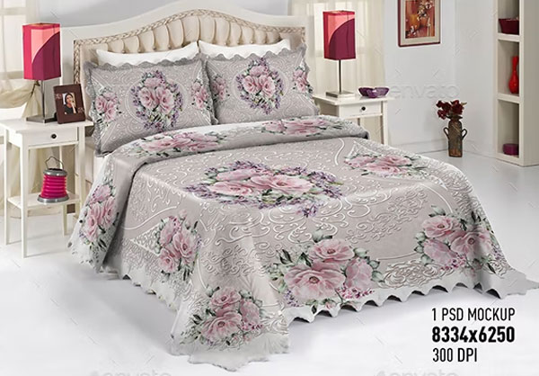 Bed Linens Bedding And Bedroom Mock-Up