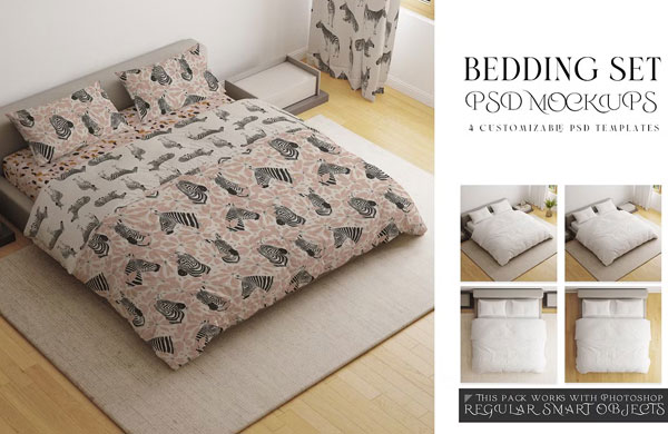 Bed Linens Mockup Set