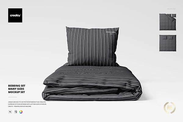 Bedding Many Sizes Mockup Set