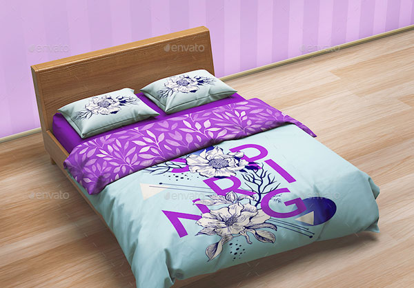 Bedding Sets And Bed Linen Mockup