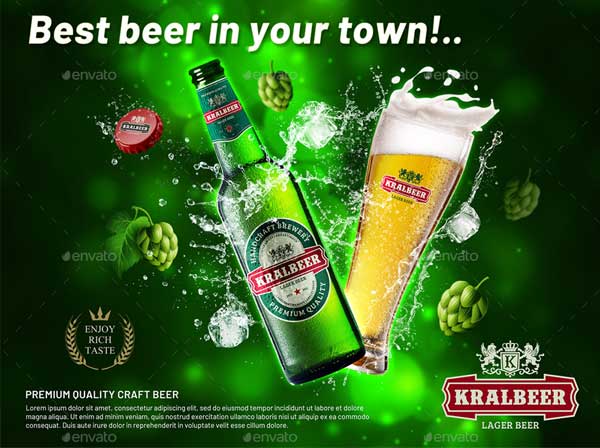 Beer Ad Mockup