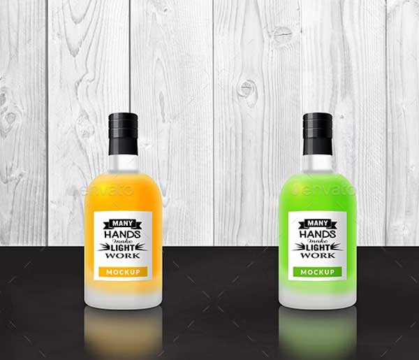 Glass Bottle Mockups