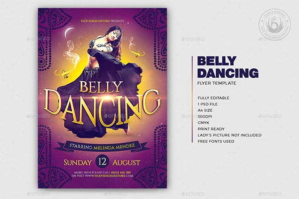 Belly Dancing Flyer Template