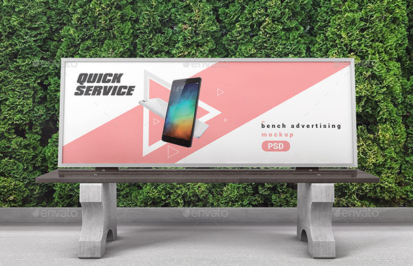 Bench Advertising Mockups