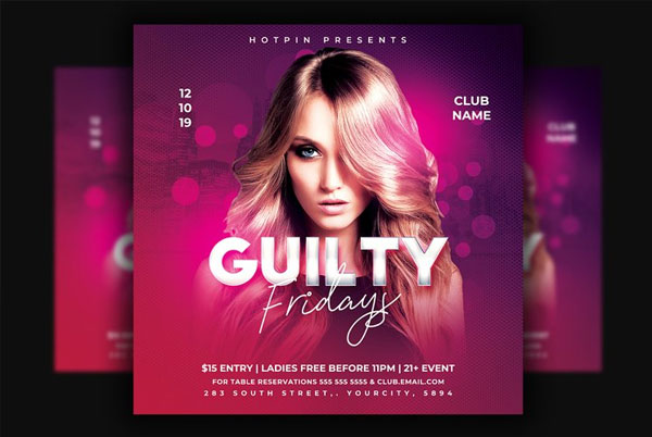 Best Night Club PSD Flyer Template