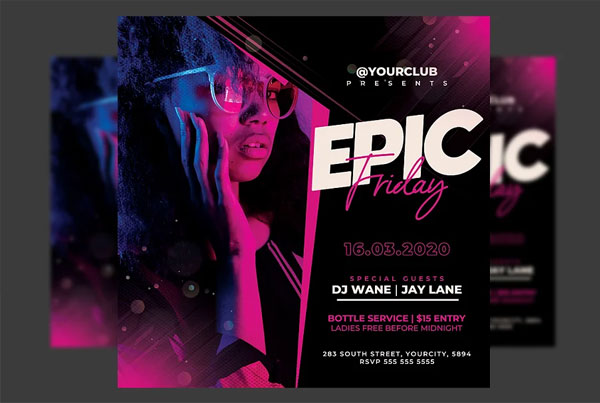 Club Party Flyer Templates