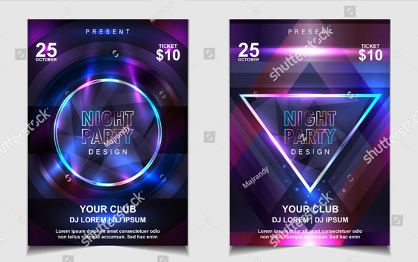 Best Night Dance Club Flyer
