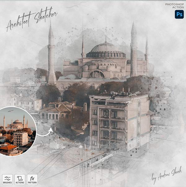 Best Architect Sketcher Photoshop Actions – Free & Premium PSD, Ai, Vector, EPS, ATN, ABR, Formats Download