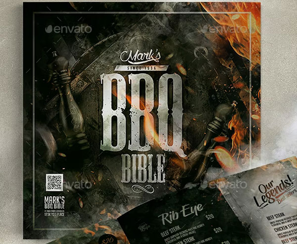 Best BBQ Menu Template