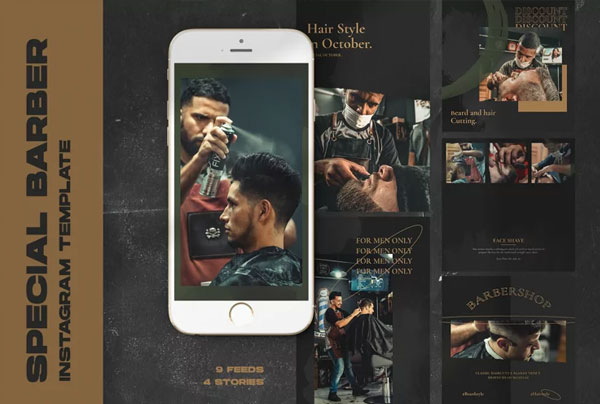 Best Barbershop Instagram Templates