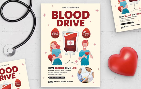Best Blood Donation Flyer Template Download