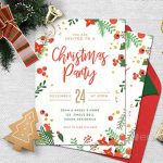 Red Christmas Invitation