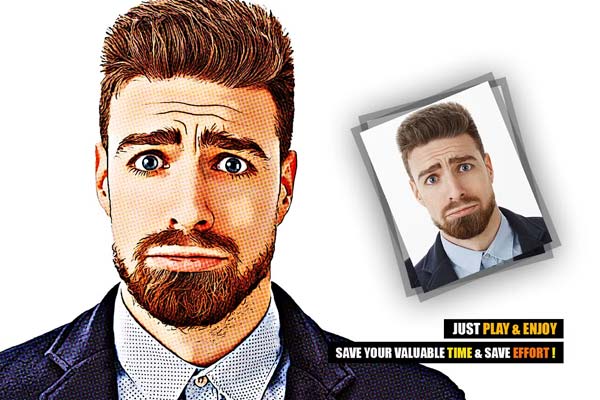 Retro Comic Art Effect Photoshop Actions