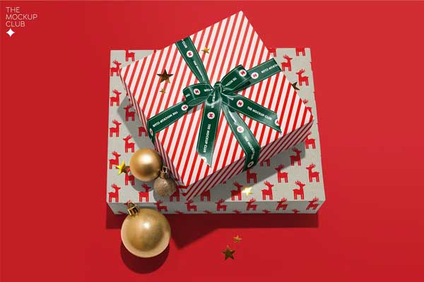 Best Gift Box Mockup