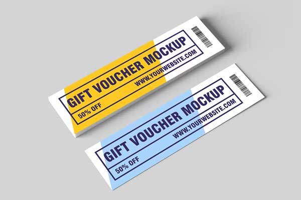 Best Gift Voucher Mockups