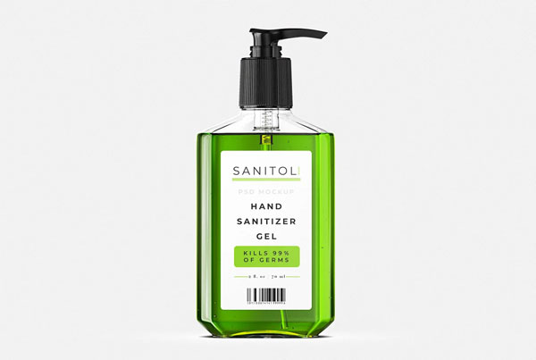 Best Hand Sanitizer Mockup Template