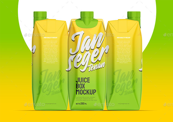 Best Juice Box Mockup