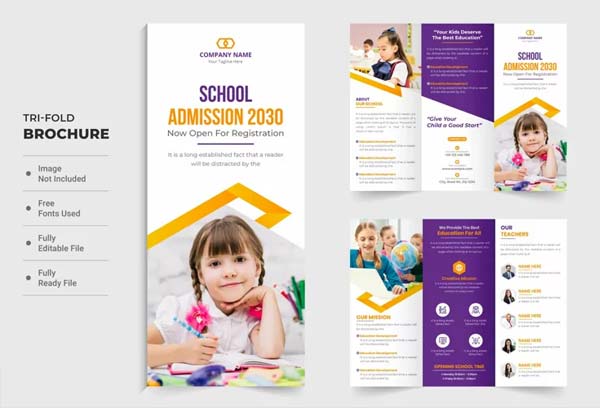 Best Junior School Trifold Brochures