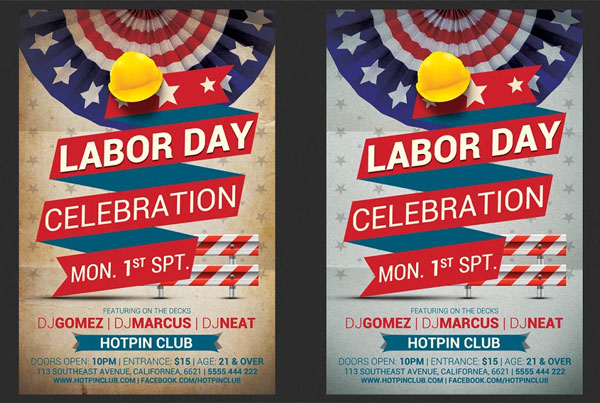 Best Labor Day Party Event Flyer Template
