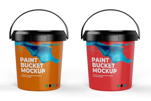 Best Paint Bucket Mockups