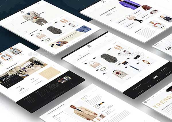 Best Perspective Website Mockup Template