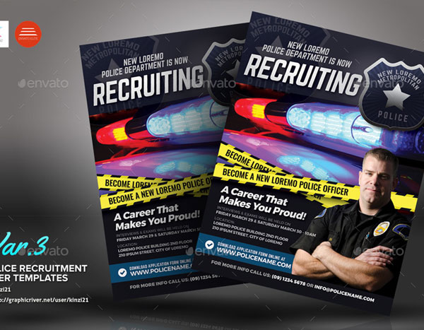 Best Police Recruitment Flyer Templates