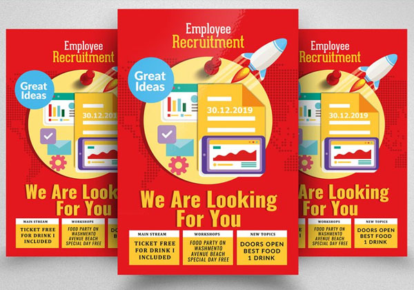 Best Recruitment & Job Fair Flyer Template