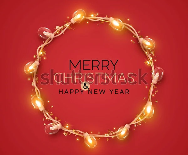 Best Red Merry Christmas Party Flyer Template