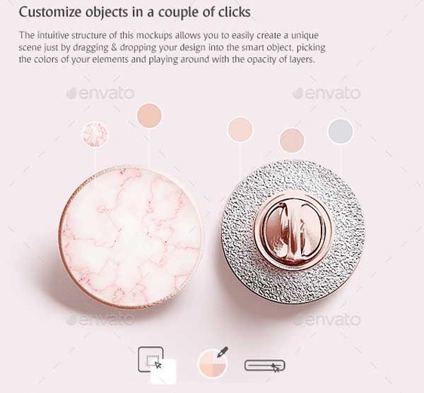 Best Round Enamel Pin Mockups