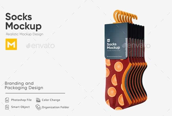 Best Socks Mockup Editable Template