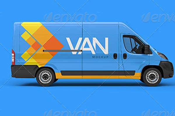 Best Van Mockups – Editable Free & Premium PSD, Ai, Vector, EPS, PNG, TIFF Format Mockups Download