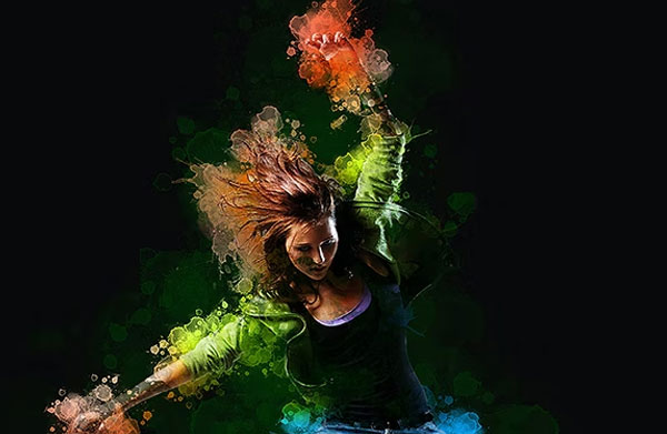 Best Water Color Splatter Photoshop Action