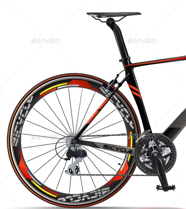 Bicycle Mobile Billboard Mockup