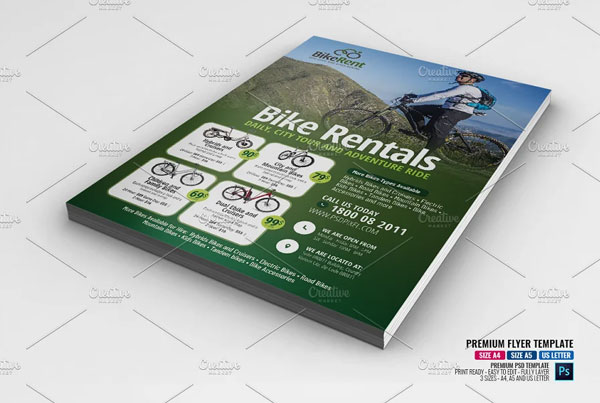 Bicycle Sales and Rentals Flyer