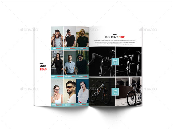 Bike Rental A4 Brochure