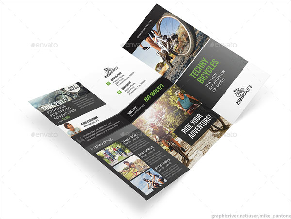Bike Rental Shop Print Brochure Bundle
