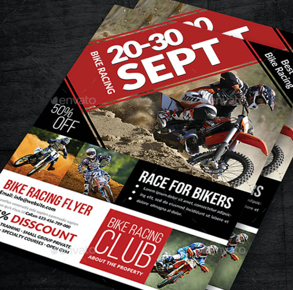 Bike Racing Night Flyer Template