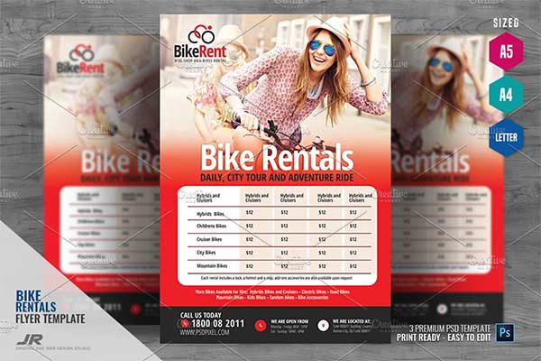 Bike Rental Flyer Template