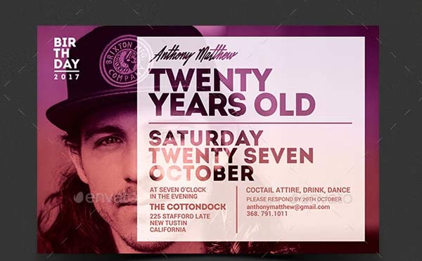Birthday invitation Free Designs
