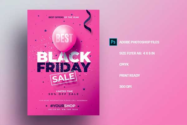 Black Friday Sale Flyers Design