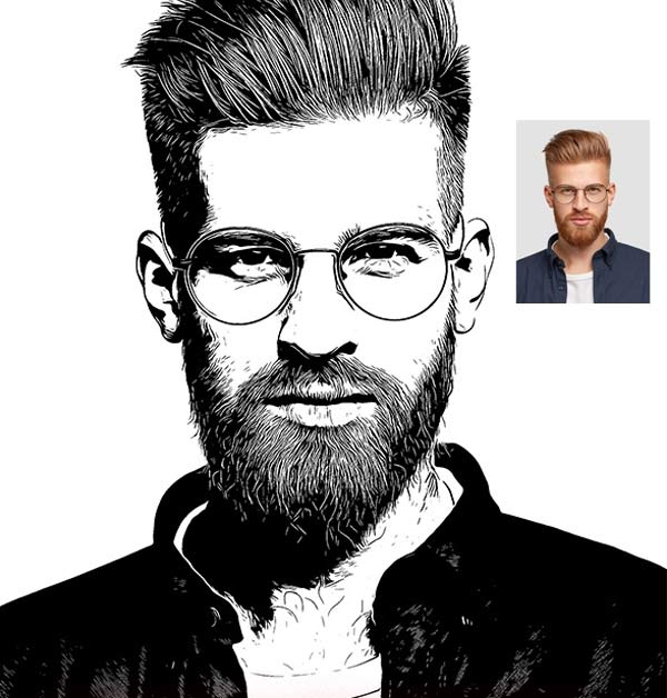 Black Realistic Vector Photoshop Actions