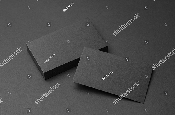 Black Simple Business Card