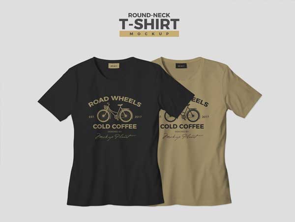 Black Tshirt Mockup Template Free