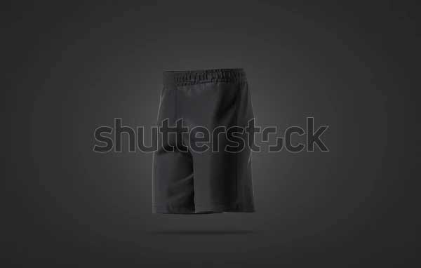 Blank Black Soccer Boxer Shorts Mockup