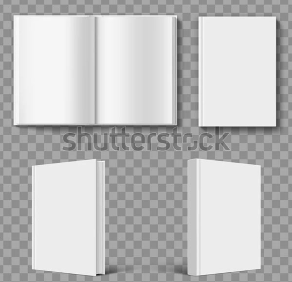 Blank Book Cover Template